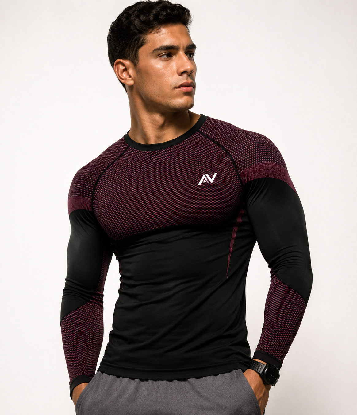 Velox Men's Long Sleeve Top – Red II