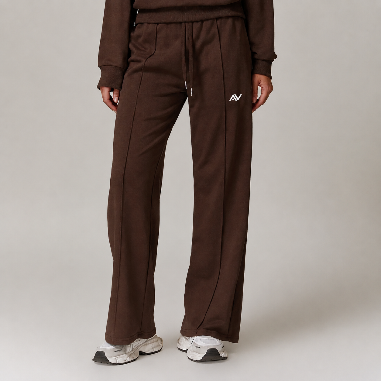 Winter High Waist Loose Fit Sports Sweatpants for Women Pocket Straight Leg Casual Pants Fitness Running Sports Pants for Women