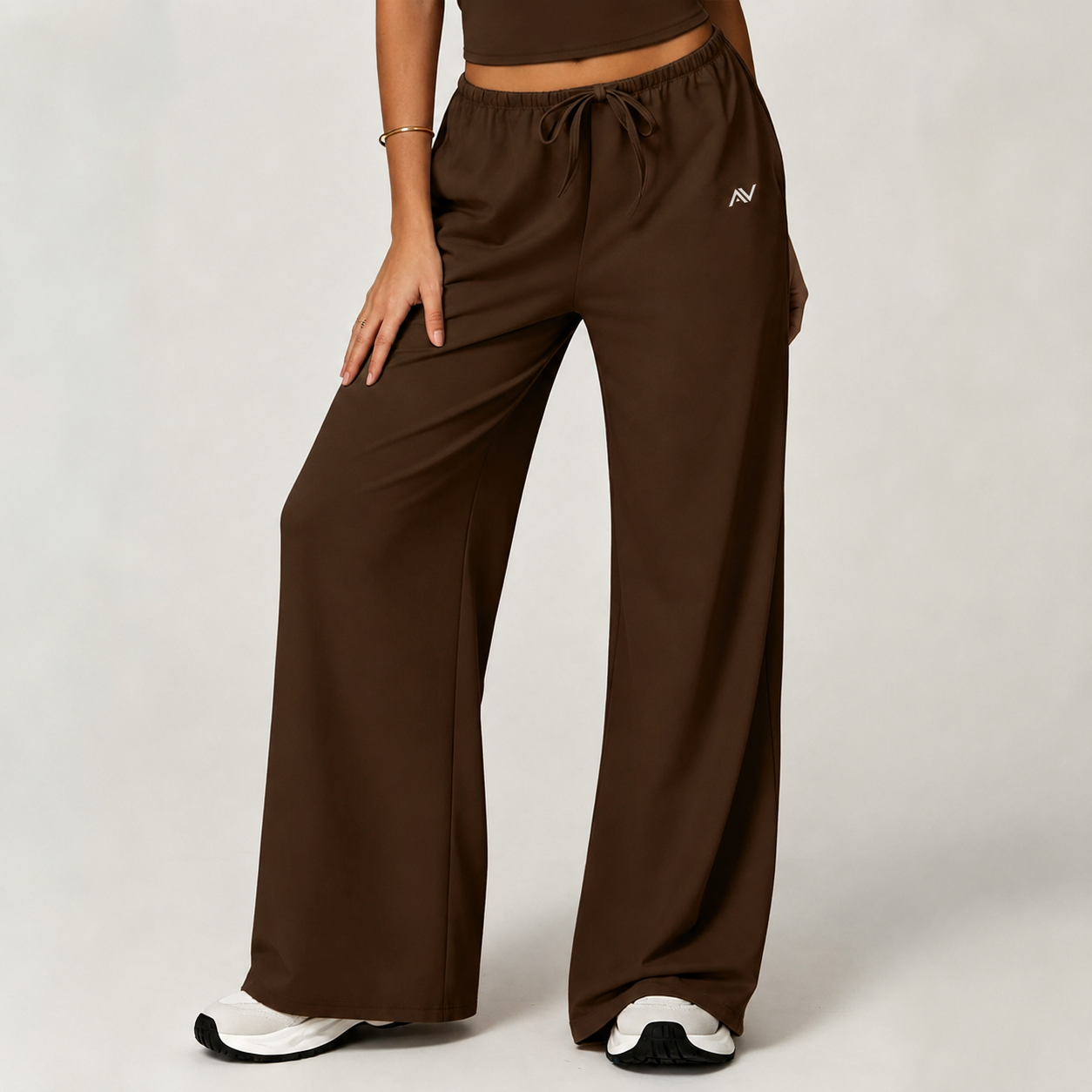 Women's Yoga Wide Leg Pants Draped Loose Casual Trousers Naked Feel Gym Sweatpants with Drawstring Elastic Waist sportswear