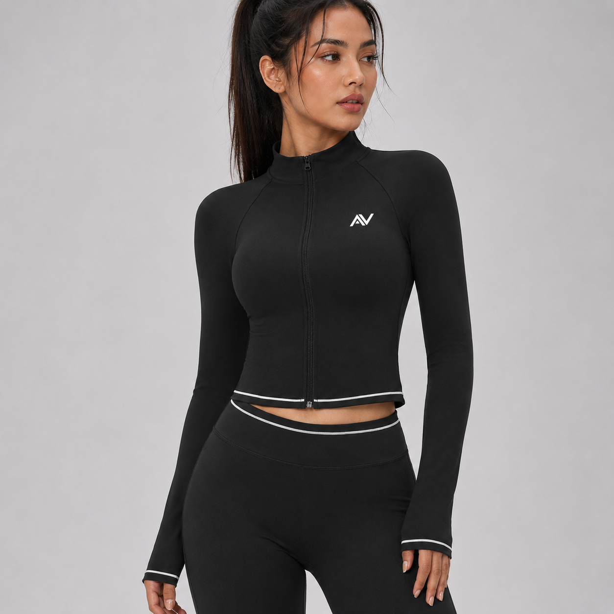 Yoga Long Sleeve Women Sports Jacket Zipper Fitness Cycling Workout Clothes Outdoor Running Sports Yoga Shirt Gym Workout Tops