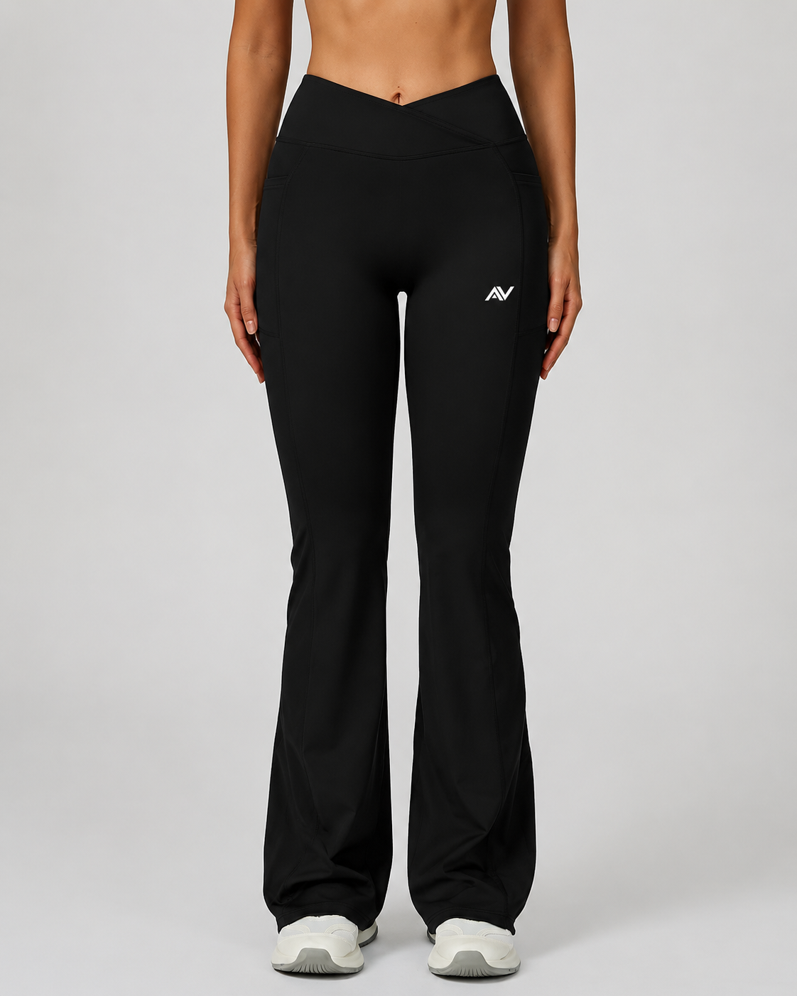 Women's High Waisted Yoga Pants Gym Workout Bell Bottom Trousers Outdoor Casual Flared Wide Leg Pants Running Sports Leggings
