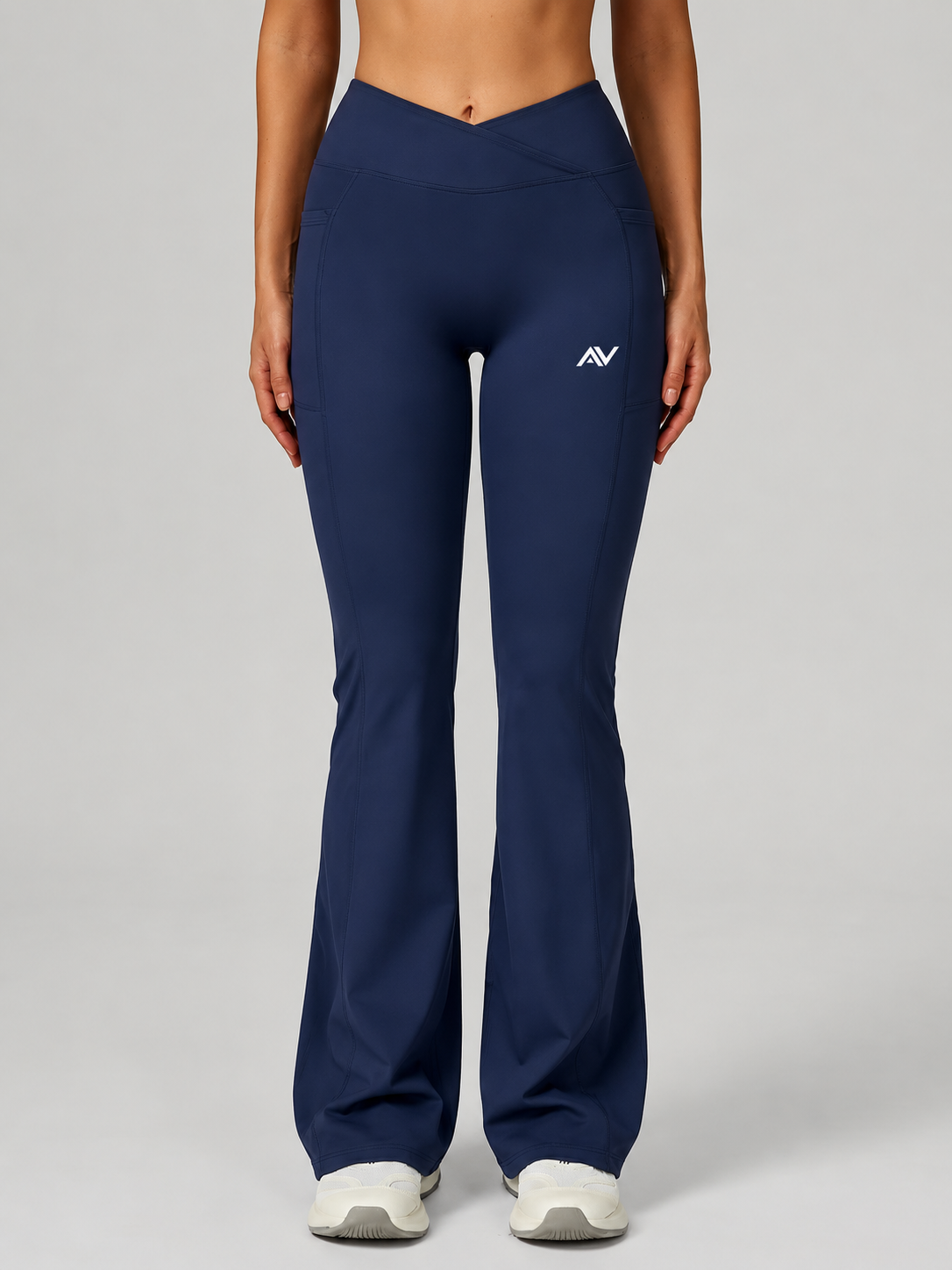 Women's High Waisted Yoga Pants Gym Workout Bell Bottom Trousers Outdoor Casual Flared Wide Leg Pants Running Sports Leggings