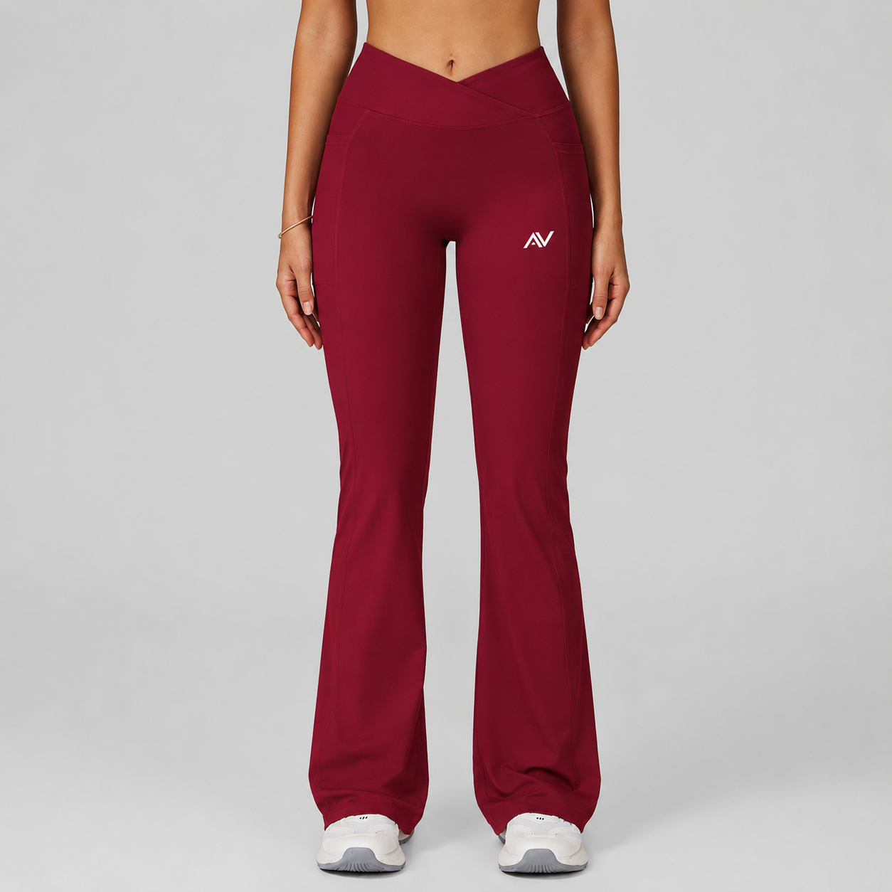 Women's High Waisted Yoga Pants Gym Workout Bell Bottom Trousers Outdoor Casual Flared Wide Leg Pants Running Sports Leggings