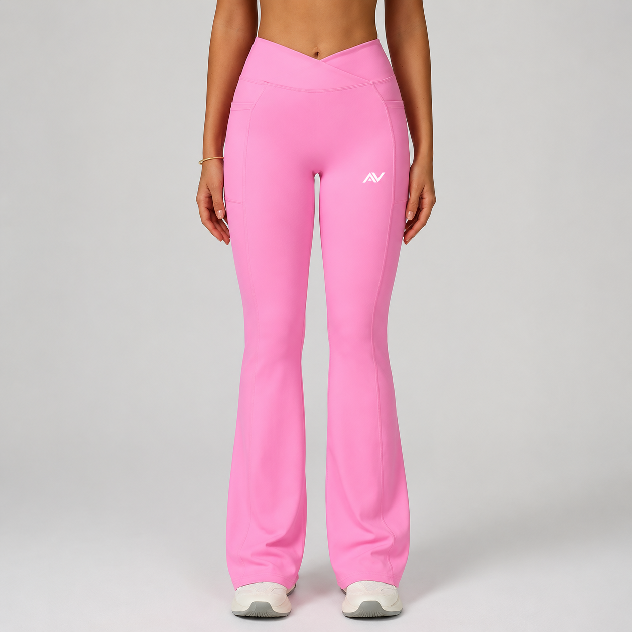 Women's High Waisted Yoga Pants Gym Workout Bell Bottom Trousers Outdoor Casual Flared Wide Leg Pants Running Sports Leggings