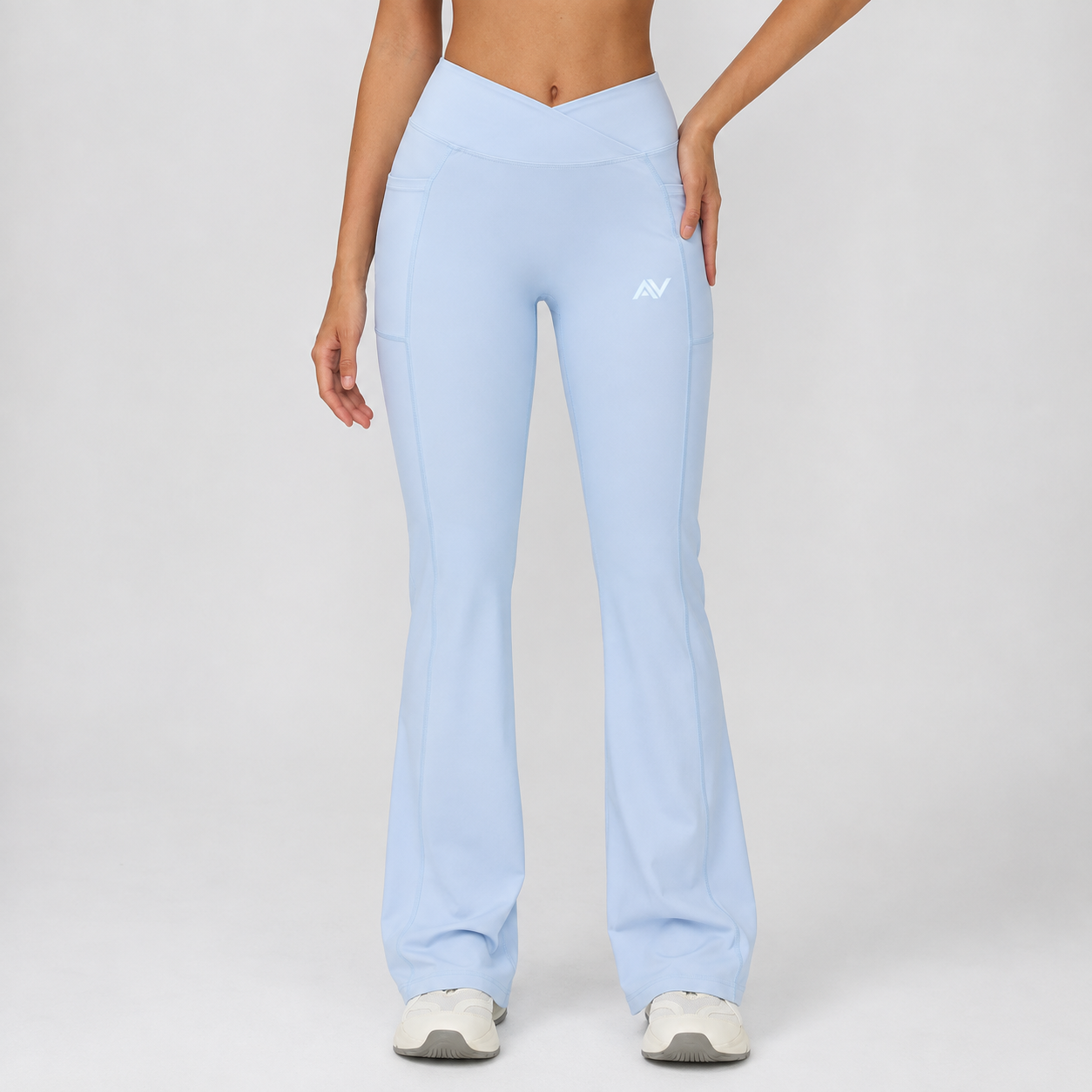 Women's High Waisted Yoga Pants Gym Workout Bell Bottom Trousers Outdoor Casual Flared Wide Leg Pants Running Sports Leggings