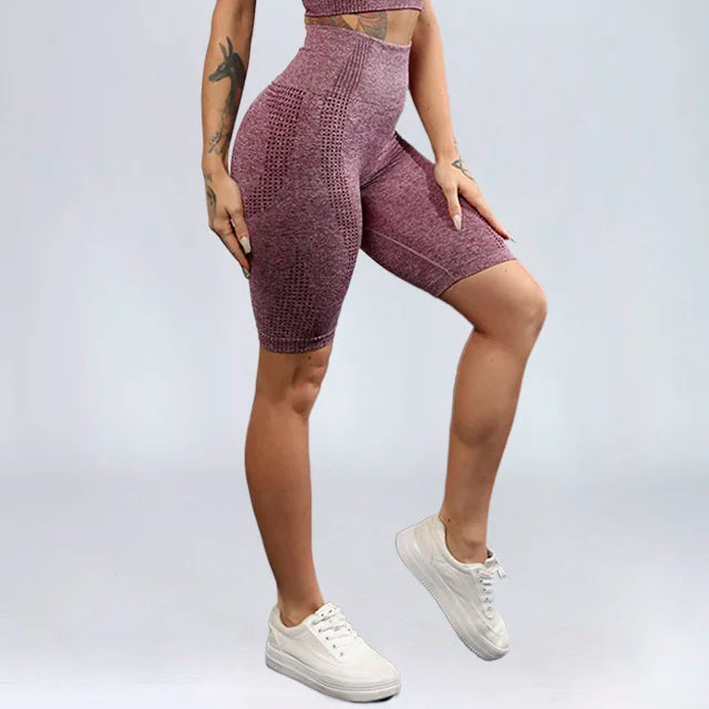 High Waist Workout Shorts Women Seamless Fitness Yoga Shorts Scrunch Butt Running Shorts Sport Gym Leggings