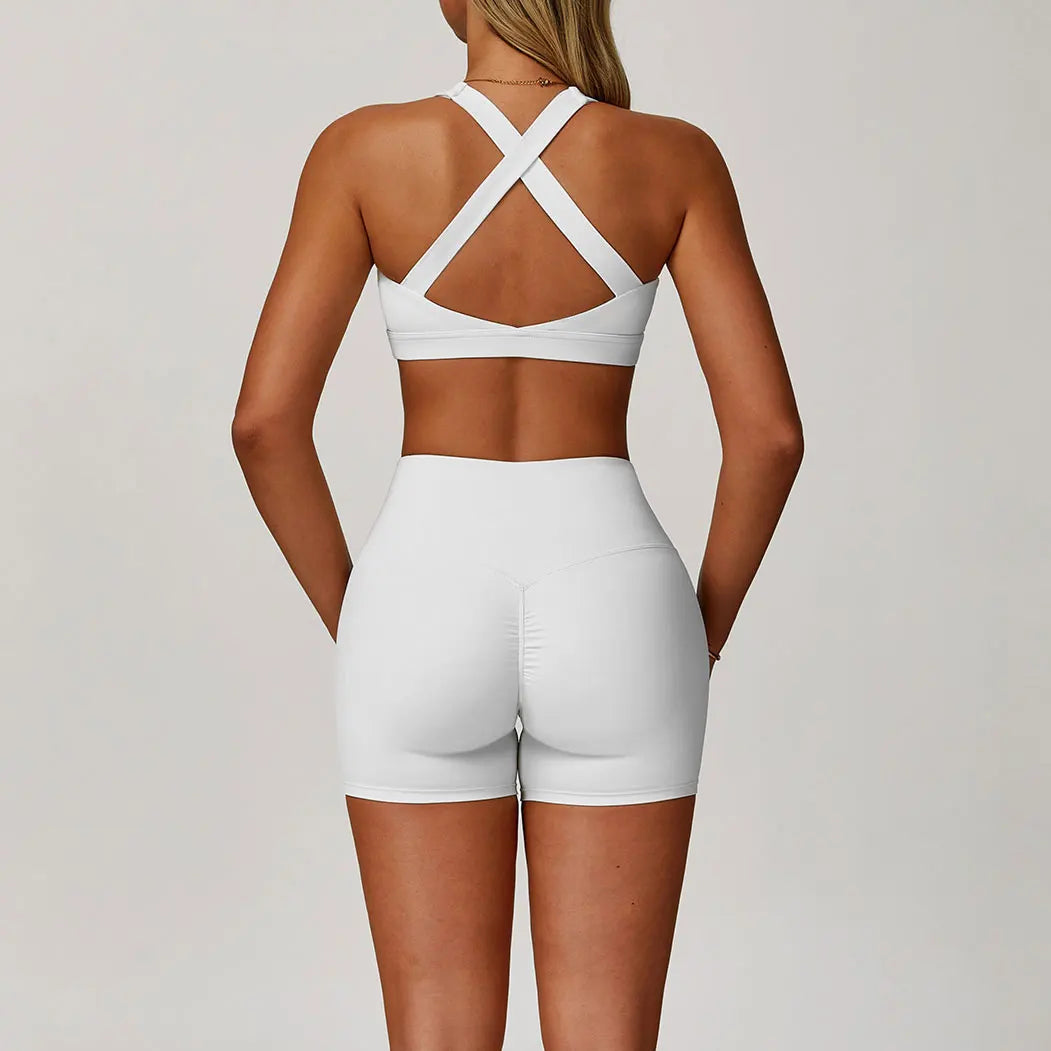 Spring Women's Yoga Outfit Set - Quick Dry Naked Feeling Sports Wear for Gym Training, Morning Running & Fitness Workout Clothes